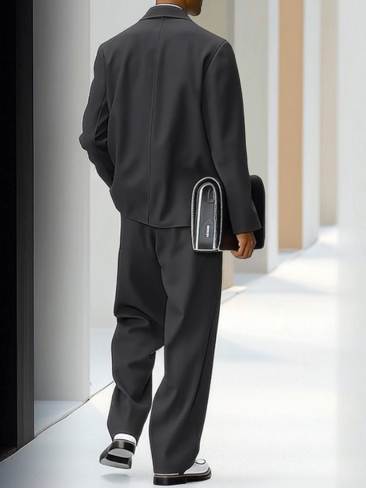 Lightweight Woven Two-Piece Set — Men's | Slim Relaxed Fit | Warm Weather Essential