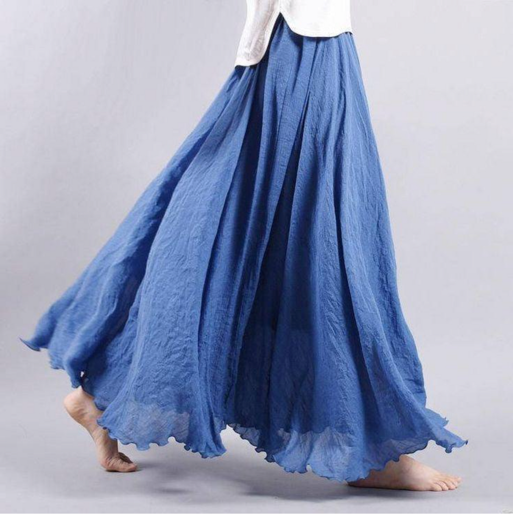Eliana — Lightweight Woven Maxi Skirt | Flowy Silhouette | Summer Breeze