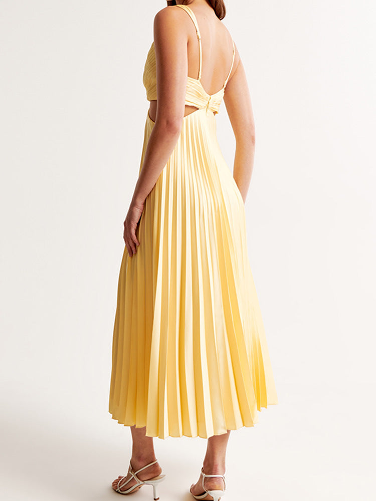 Elle — V-Neck Woven Maxi Dress | Clean Silhouette | Everyday Elegance