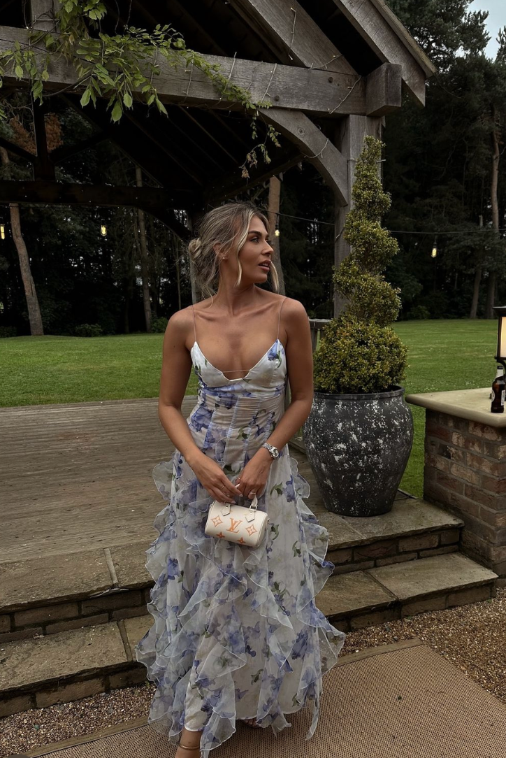 Eloise — Lace Floral Maxi Dress | Delicate Overlay | Romantic Garden Style