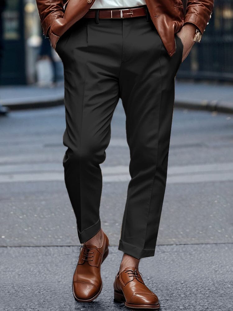 Regular-Fit Woven Suit Trousers — Men's | Tailored Fit | Versatile Smart Casual