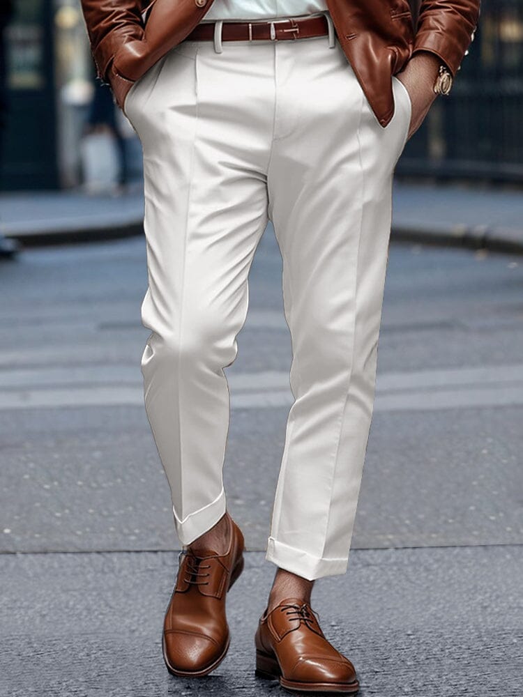 Regular-Fit Woven Suit Trousers — Men's | Tailored Fit | Versatile Smart Casual