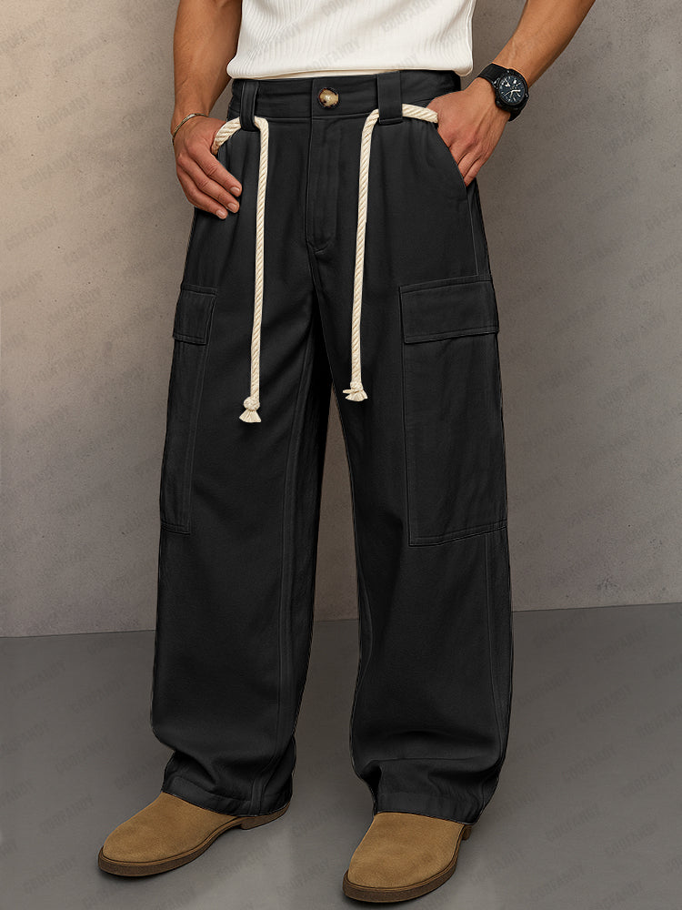 100% Cotton Cargo Trousers — Men's | Relaxed Utility Fit | Durable Everyday