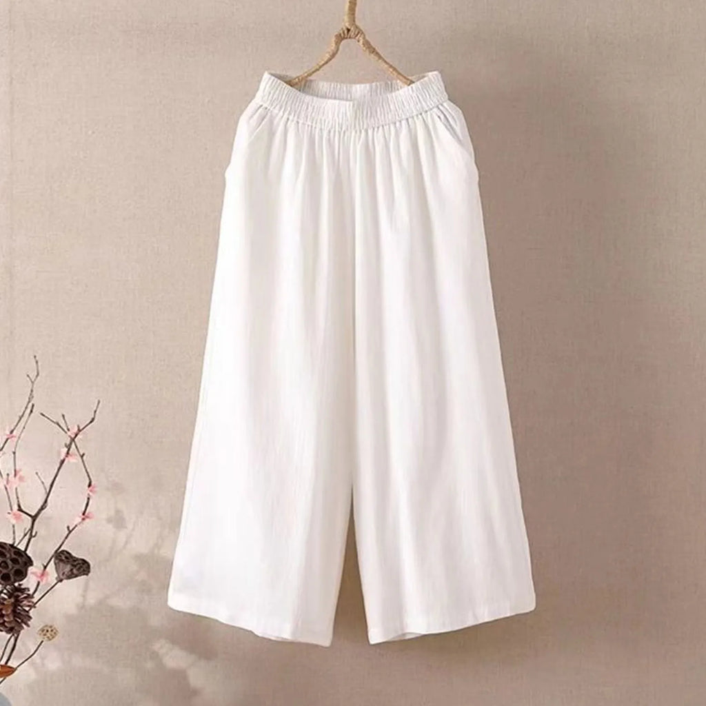 Wide-Leg Cropped Capris — Women's | Relaxed Fit | Effortless Summer Bottom