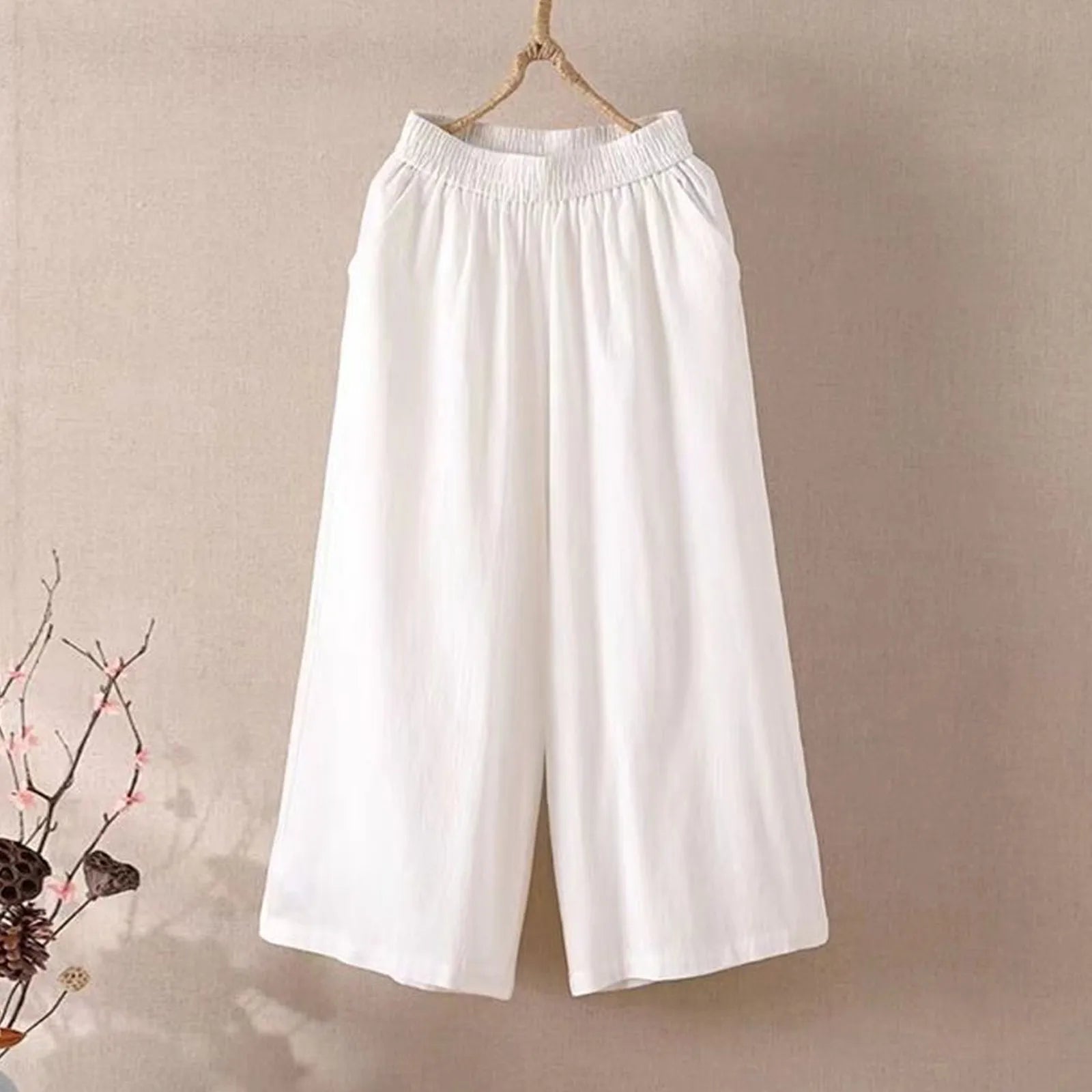 Wide-Leg Cropped Capris — Women's | Relaxed Fit | Effortless Summer Bottom