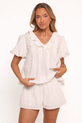 Felicity — Crisp Woven Short Set | Clean Two-Piece | Minimal Chic