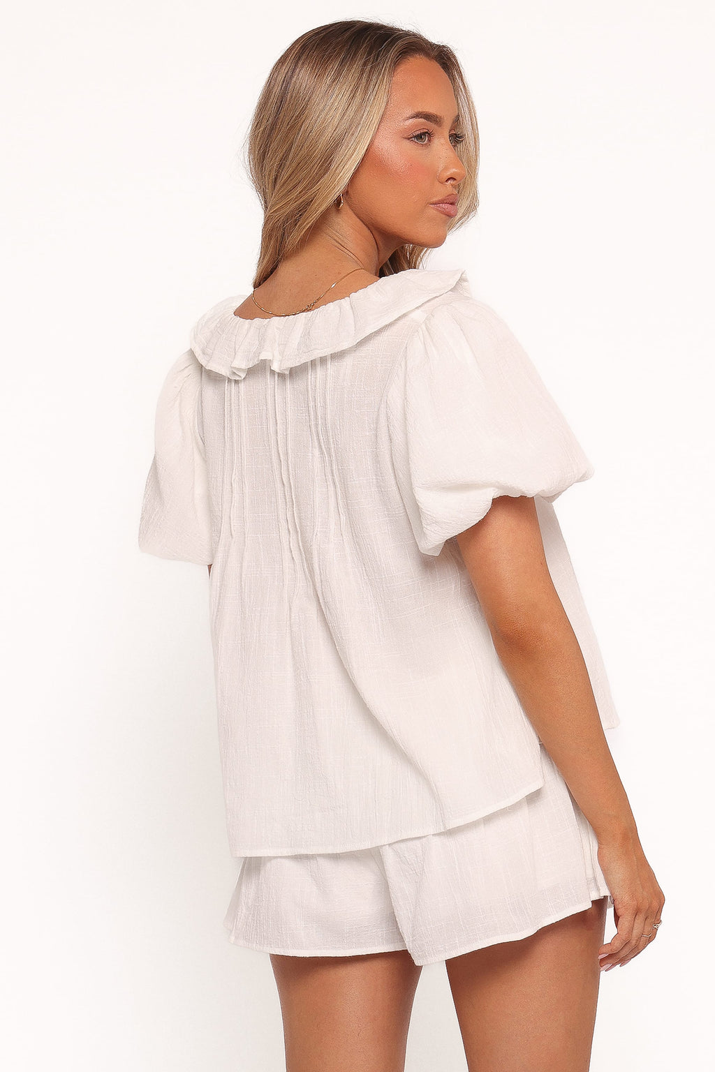 Felicity — Crisp Woven Short Set | Clean Two-Piece | Minimal Chic