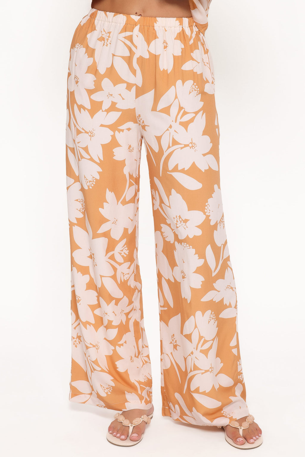Flynn — Floral Woven Wide-Leg Pant Set | Relaxed Two-Piece | Summer Garden