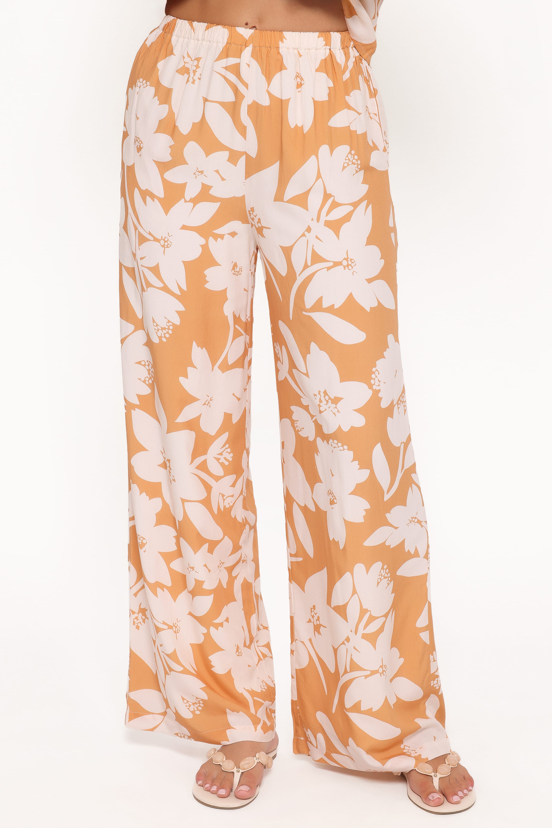 Flynn — Floral Woven Wide-Leg Pant Set | Relaxed Two-Piece | Summer Garden
