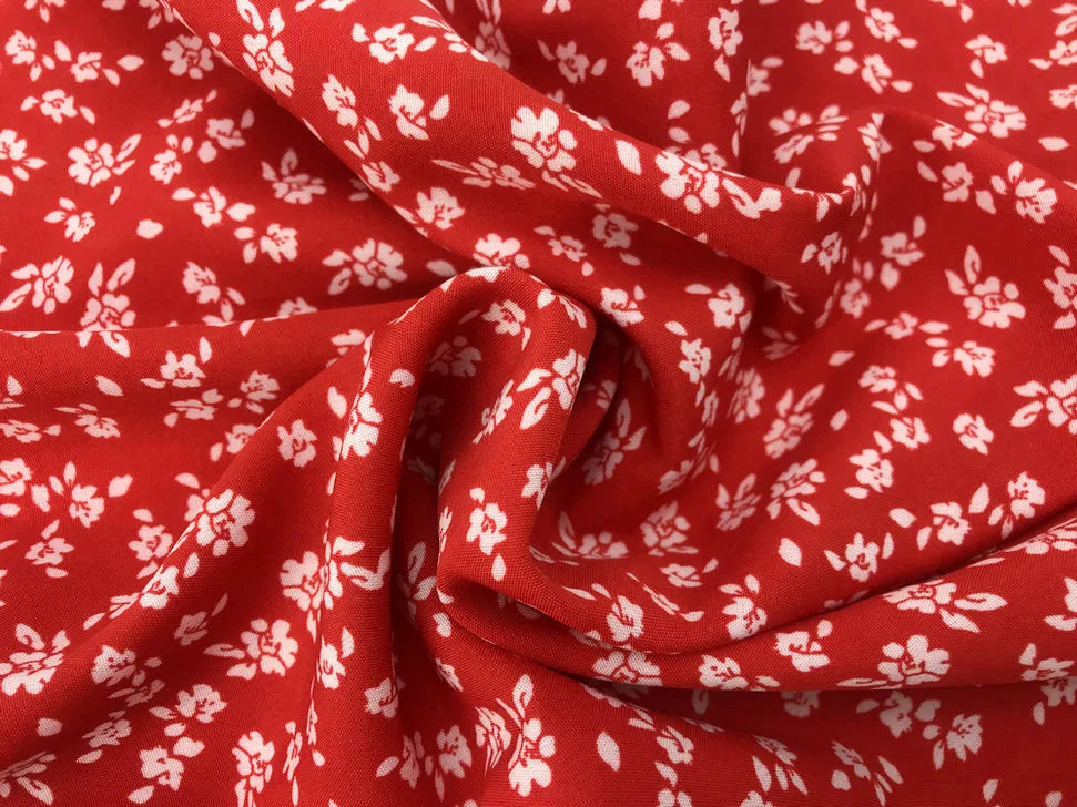 Floral Ruffle Wrap Woven Mini Dress — Women's | Adjustable Wrap Fit | Feminine Occasion