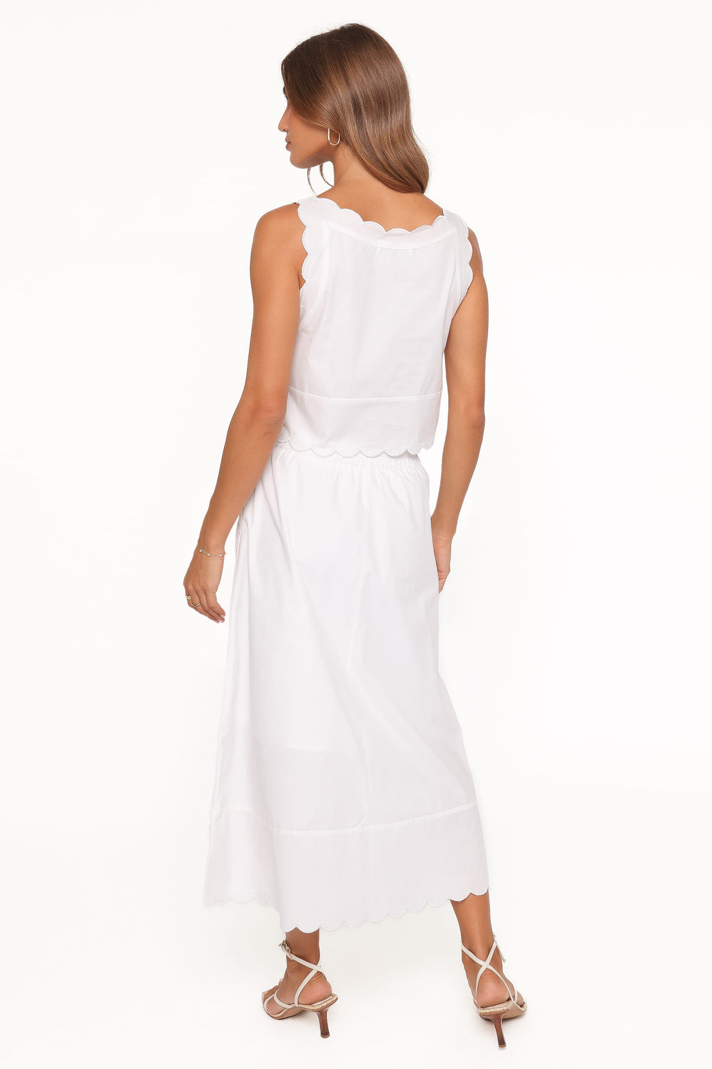 Heather — Minimal Woven Maxi Skirt Set | Clean Lines | Smart Casual