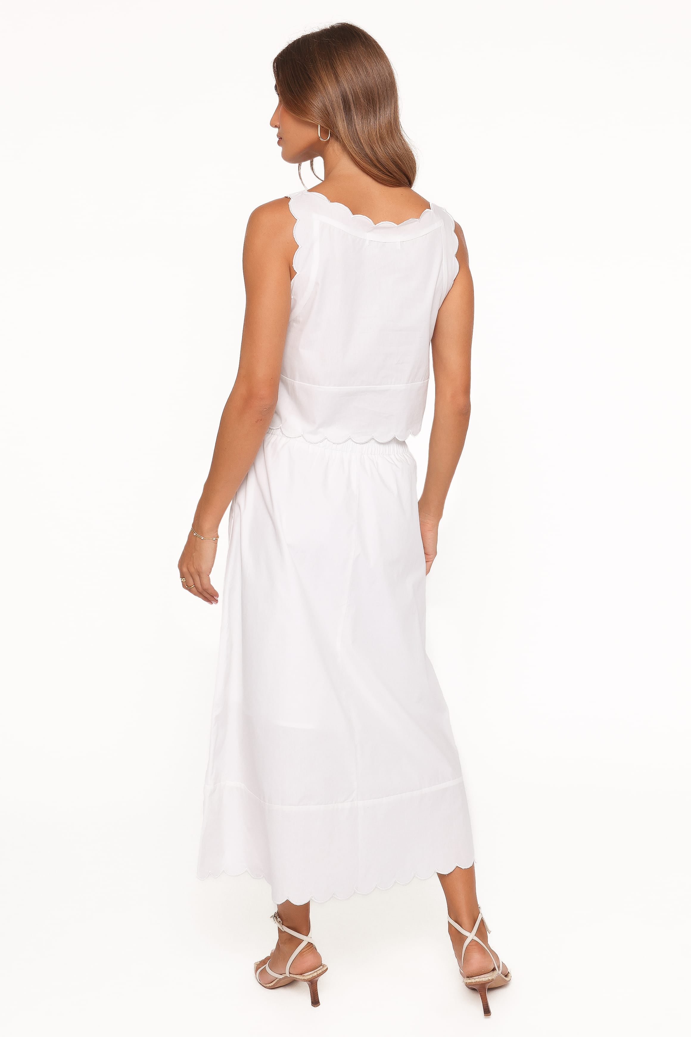 Heather — Minimal Woven Maxi Skirt Set | Clean Lines | Smart Casual