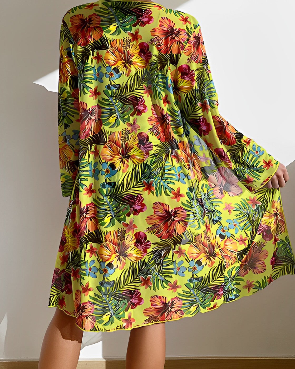 Juanita — Tropical Print Bikini Set | Adjustable Tie Sides | Vacation-Ready