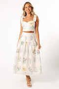 Kara — Floral Woven Two-Piece Set | Romantic Print | Summer Essential