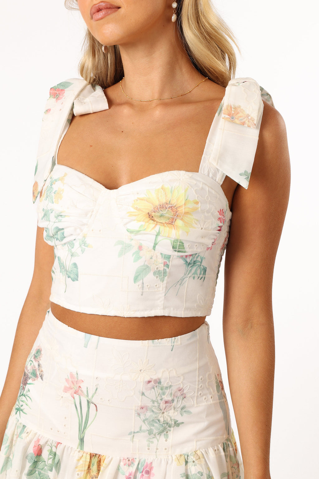 Kara — Floral Woven Two-Piece Set | Romantic Print | Summer Essential