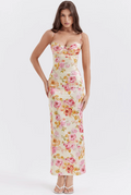 Katherine — Floral Spaghetti-Strap Woven Dress | Relaxed Fit | Summer Staple