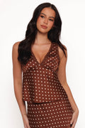 Kelso — Polka Dot Woven Crop Top | Fitted Silhouette | Vintage-Feminine