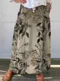 Kisses — Floral Print Woven Pocket Skirt | Elastic Waist | Sweet & Breezy