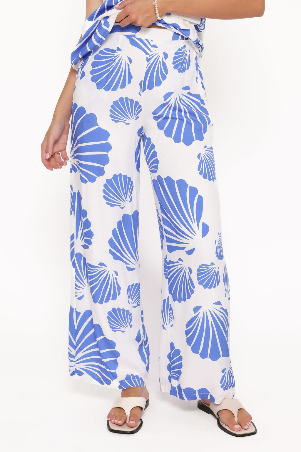Kristy — Wide-Leg Woven Pant Set | Relaxed Two-Piece | Coastal Style