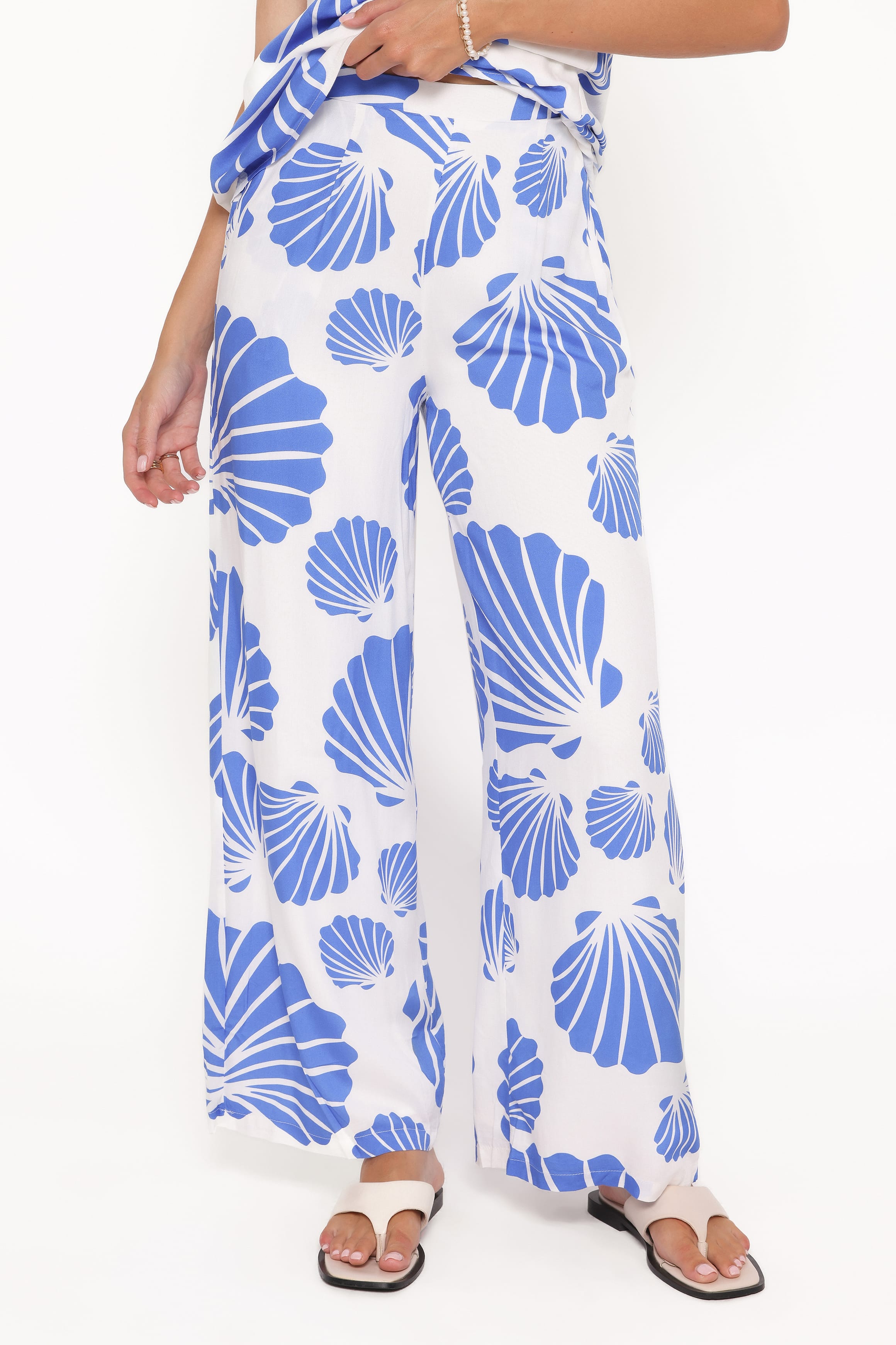 Kristy — Wide-Leg Woven Pant Set | Relaxed Two-Piece | Coastal Style