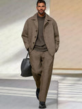 Woven Jacket & Pants Set — Men's | Relaxed Structured Fit | Elevated Lounge