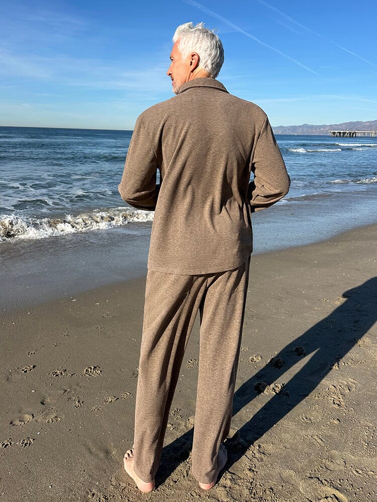 Woven Jacket & Pants Set — Men's | Relaxed Structured Fit | Elevated Lounge
