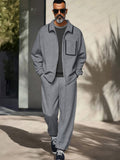 Soft Woven Jacket & Pants Set — Men's | Relaxed Fit | Elevated Lounge