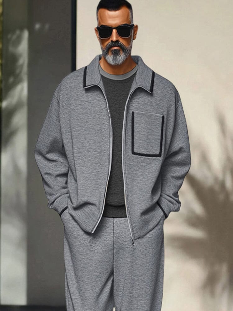 Soft Woven Jacket & Pants Set — Men's | Relaxed Fit | Elevated Lounge