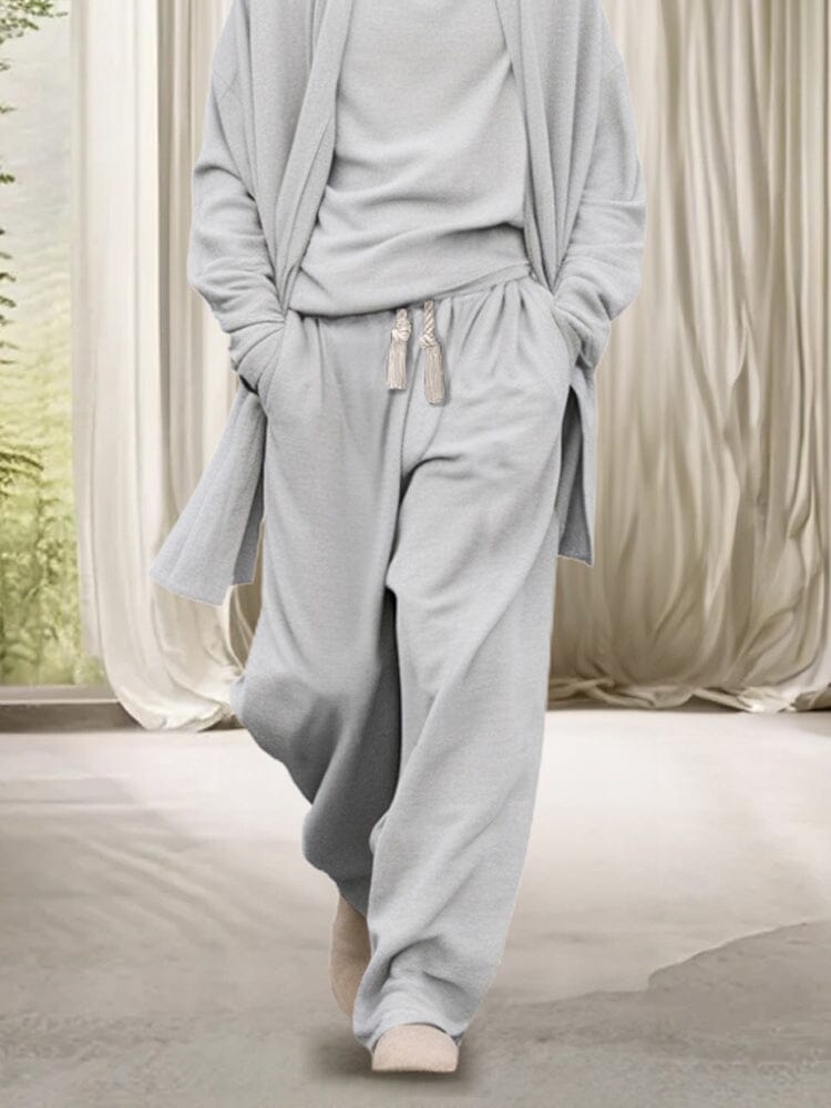Stretch Woven Three-Piece Lounge Set — Men's | Relaxed Fit | Elevated Casual