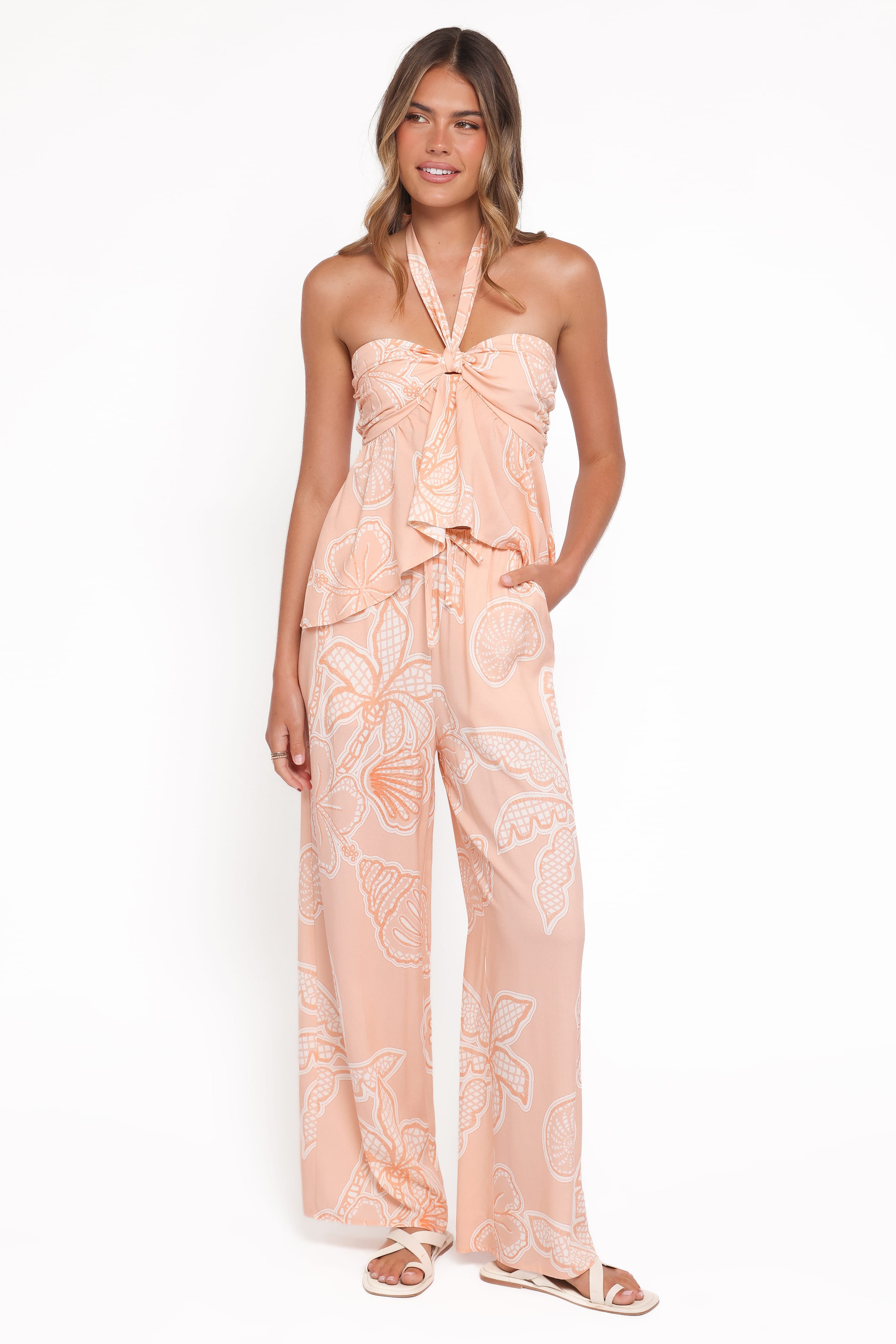Lira — Tie-Waist Wide-Leg Trousers | Drawstring Waist | Resort & Everyday
