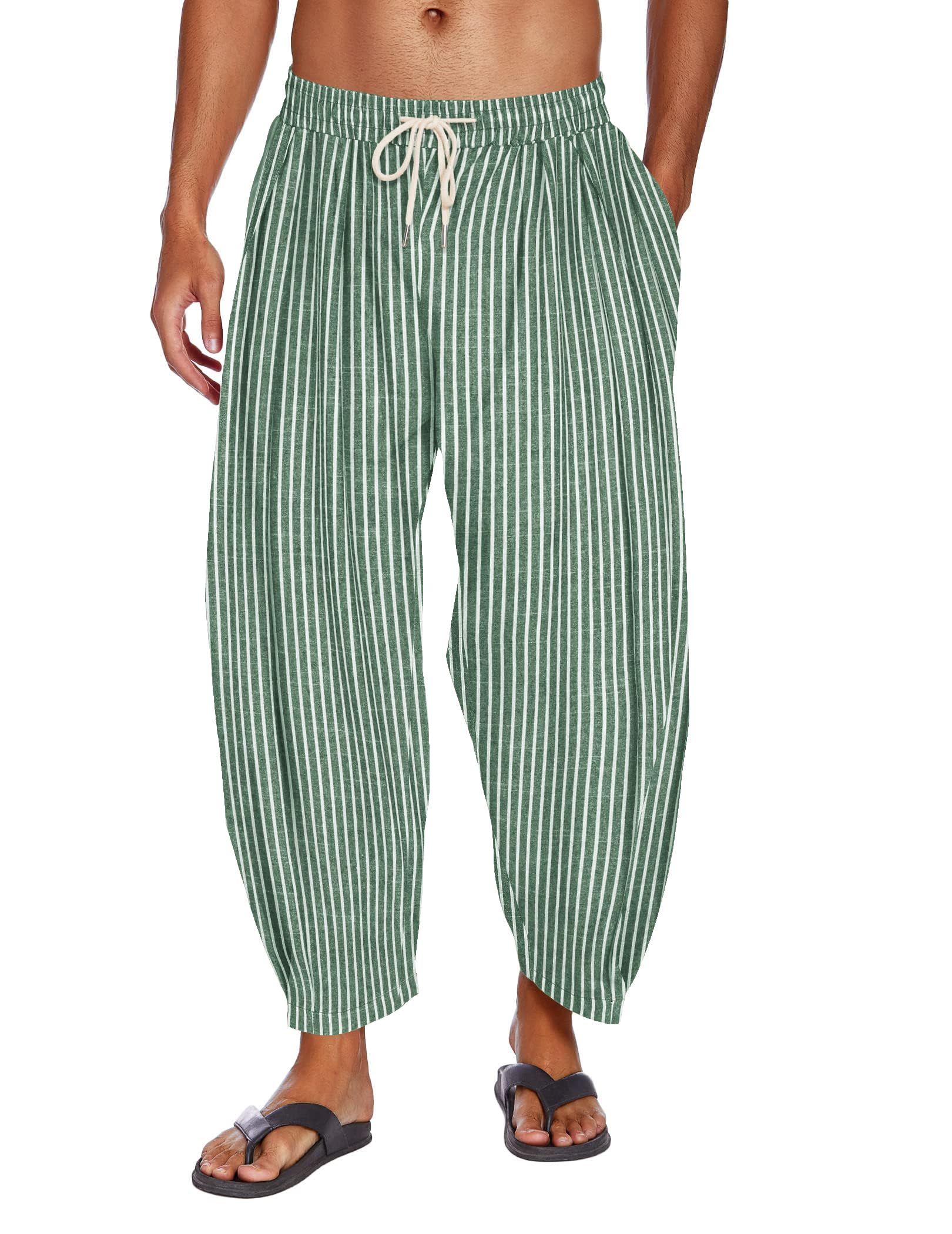 Soft Woven Wide-Leg Yoga Pants — Men's | Relaxed Fit | Comfortable Everyday