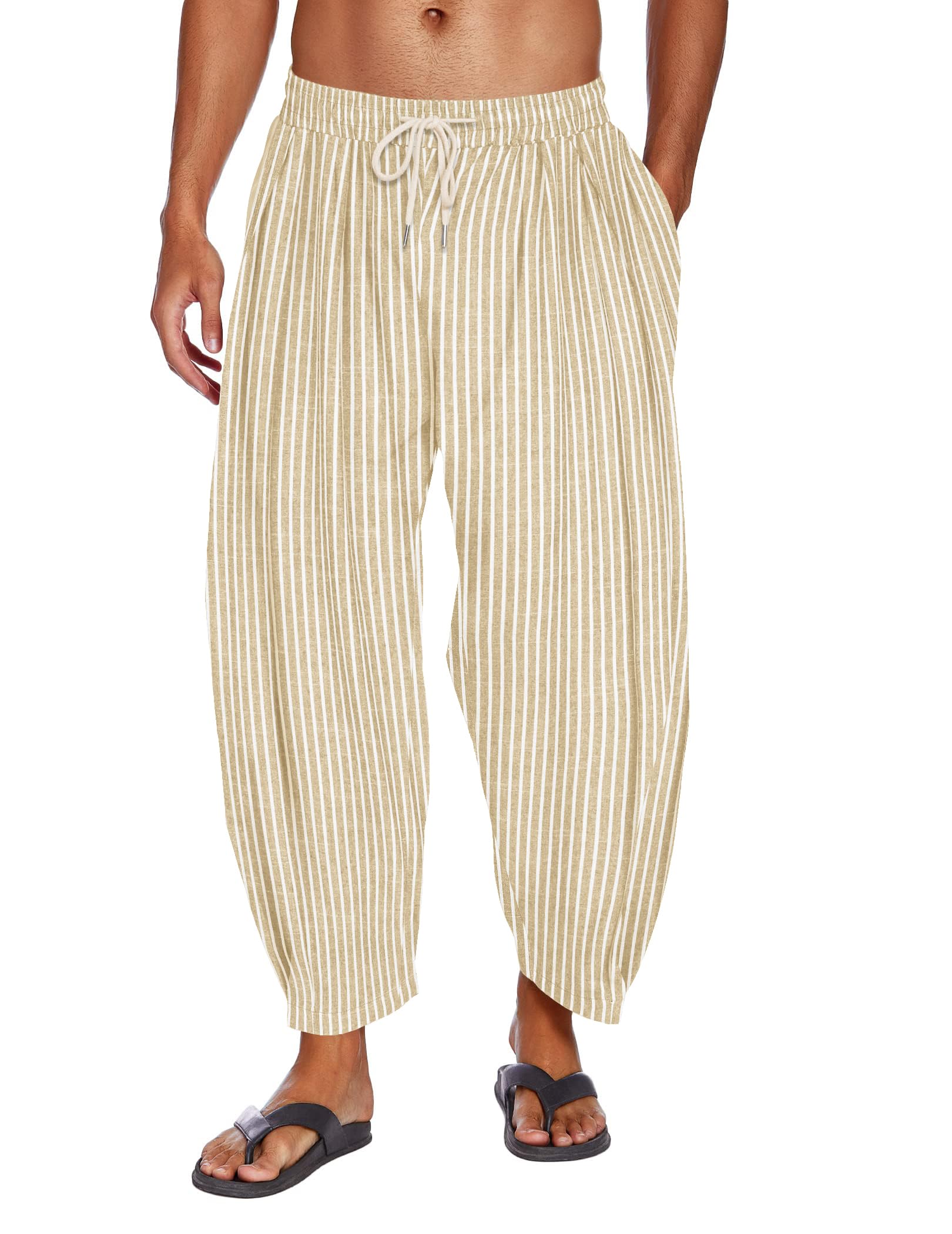 Soft Woven Wide-Leg Yoga Pants — Men's | Relaxed Fit | Comfortable Everyday