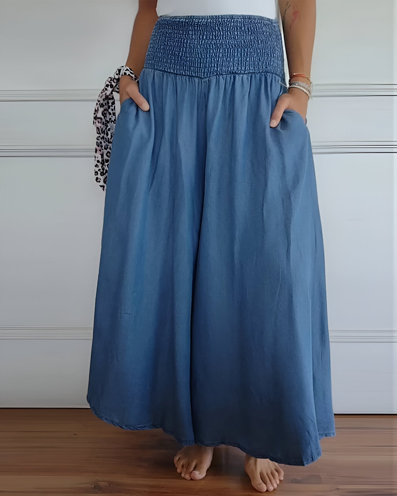 Lorraine — Elastic-Waist Woven Trousers | Relaxed Fit | Comfortable Everyday