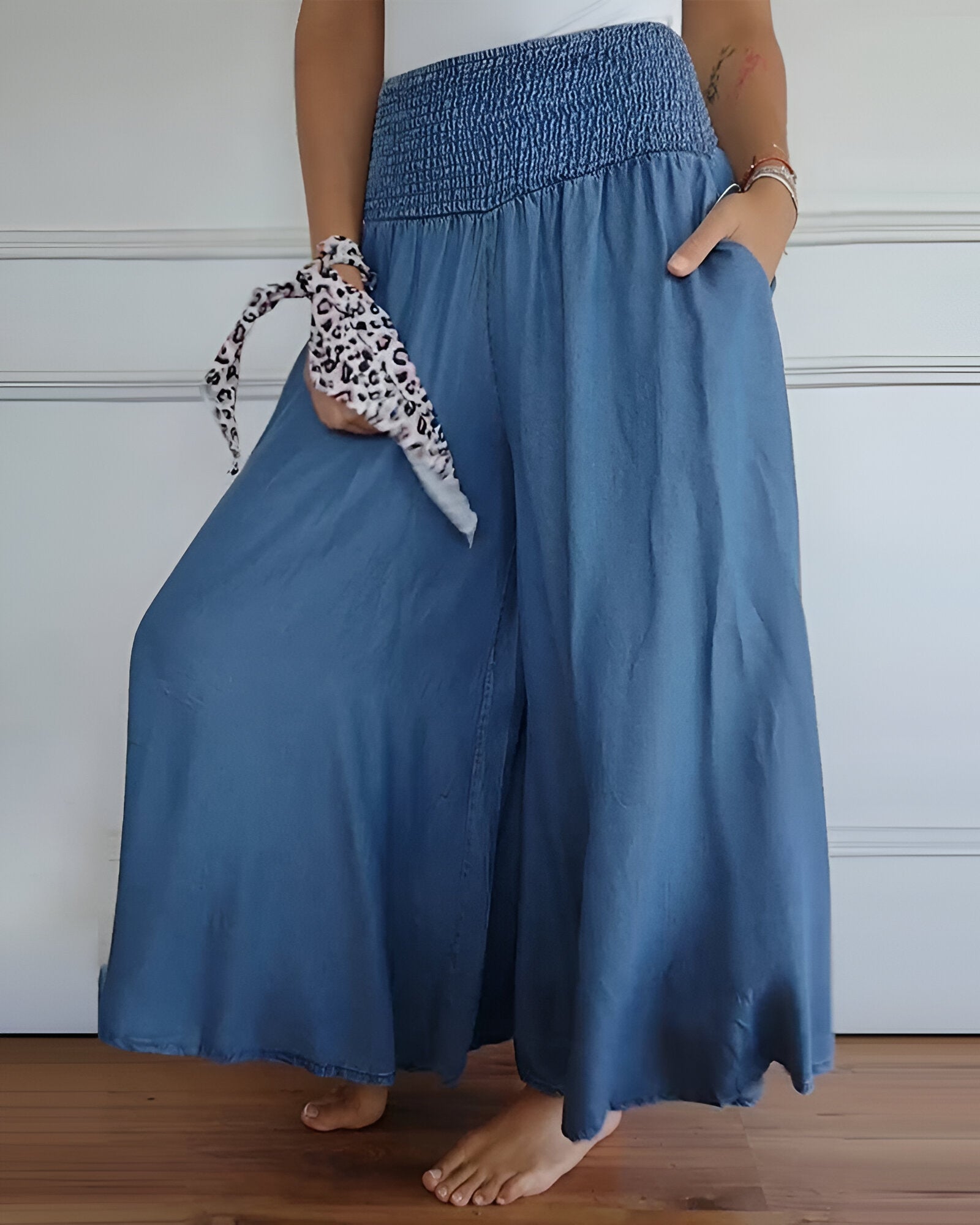 Lorraine — Elastic-Waist Woven Trousers | Relaxed Fit | Comfortable Everyday
