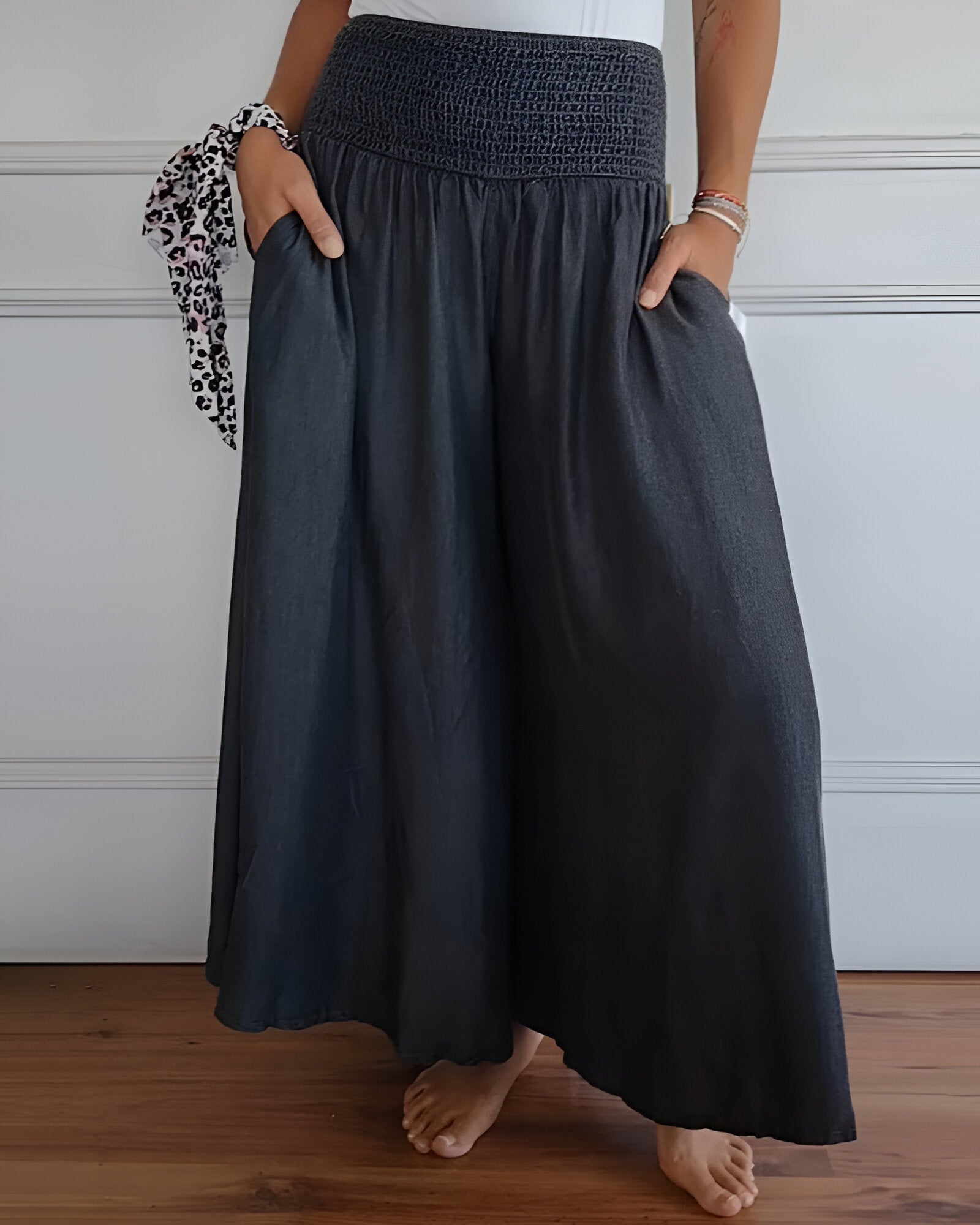 Lorraine — Elastic-Waist Woven Trousers | Relaxed Fit | Comfortable Everyday