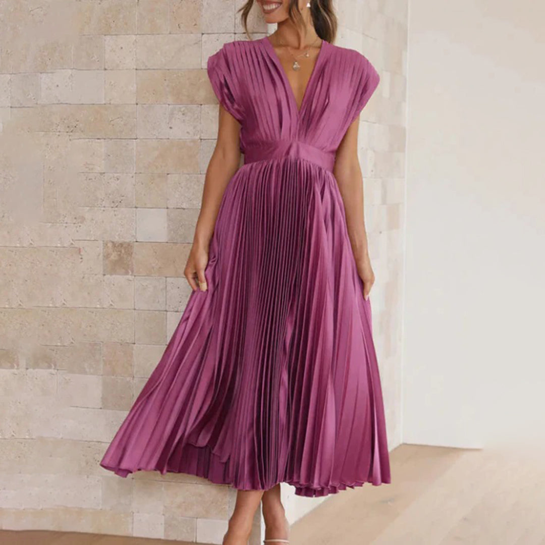 Maren — Minimal Woven Maxi Dress | Clean Lines | Simple & Stunning