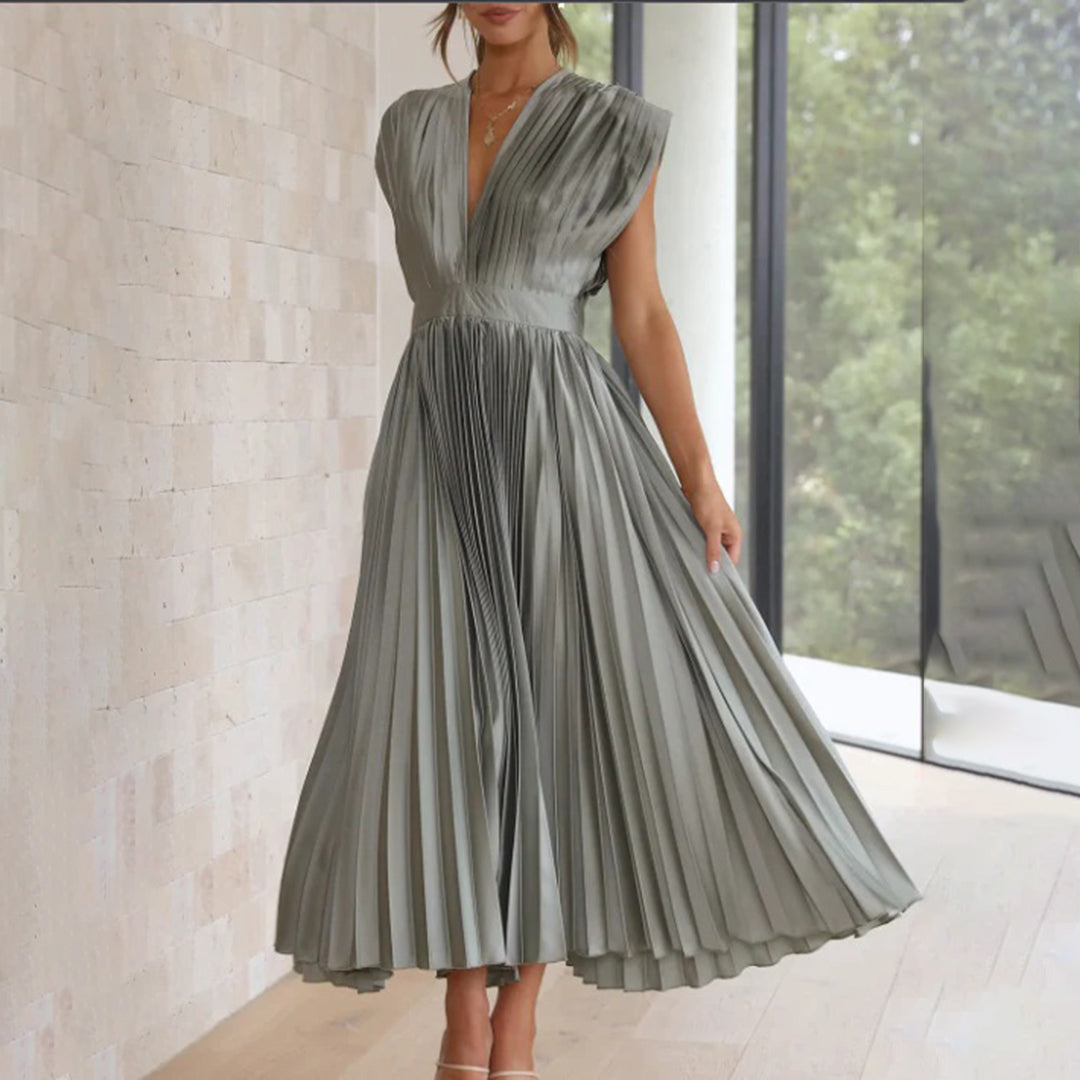 Maren — Minimal Woven Maxi Dress | Clean Lines | Simple & Stunning