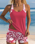Melanie — Floral Two-Piece Swimsuit | Feminine Print | Beach & Pool