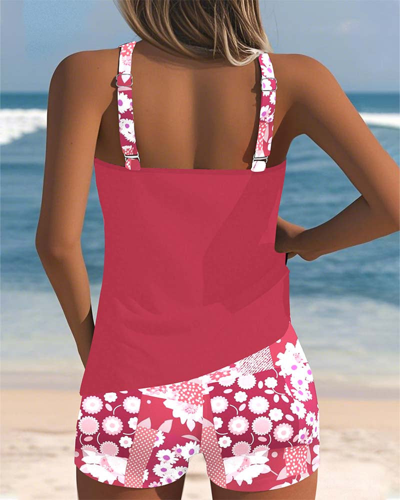 Melanie — Floral Two-Piece Swimsuit | Feminine Print | Beach & Pool