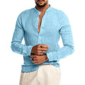 Cotton Linen Button-Up Shirt — Men's | Classic Fit | Elevated Essential