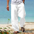 Linen-Cotton Straight-Leg Trousers — Men's | Relaxed Fit | Breathable Summer