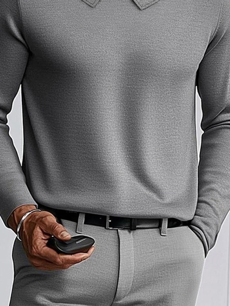 Minimalist Woven Layering Undershirt — Men's | Fitted Slim Fit | Clean Essential