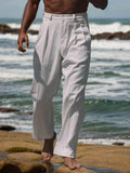 Minimalist Straight-Leg Linen Trousers — Men's | Relaxed Fit | Clean Essential