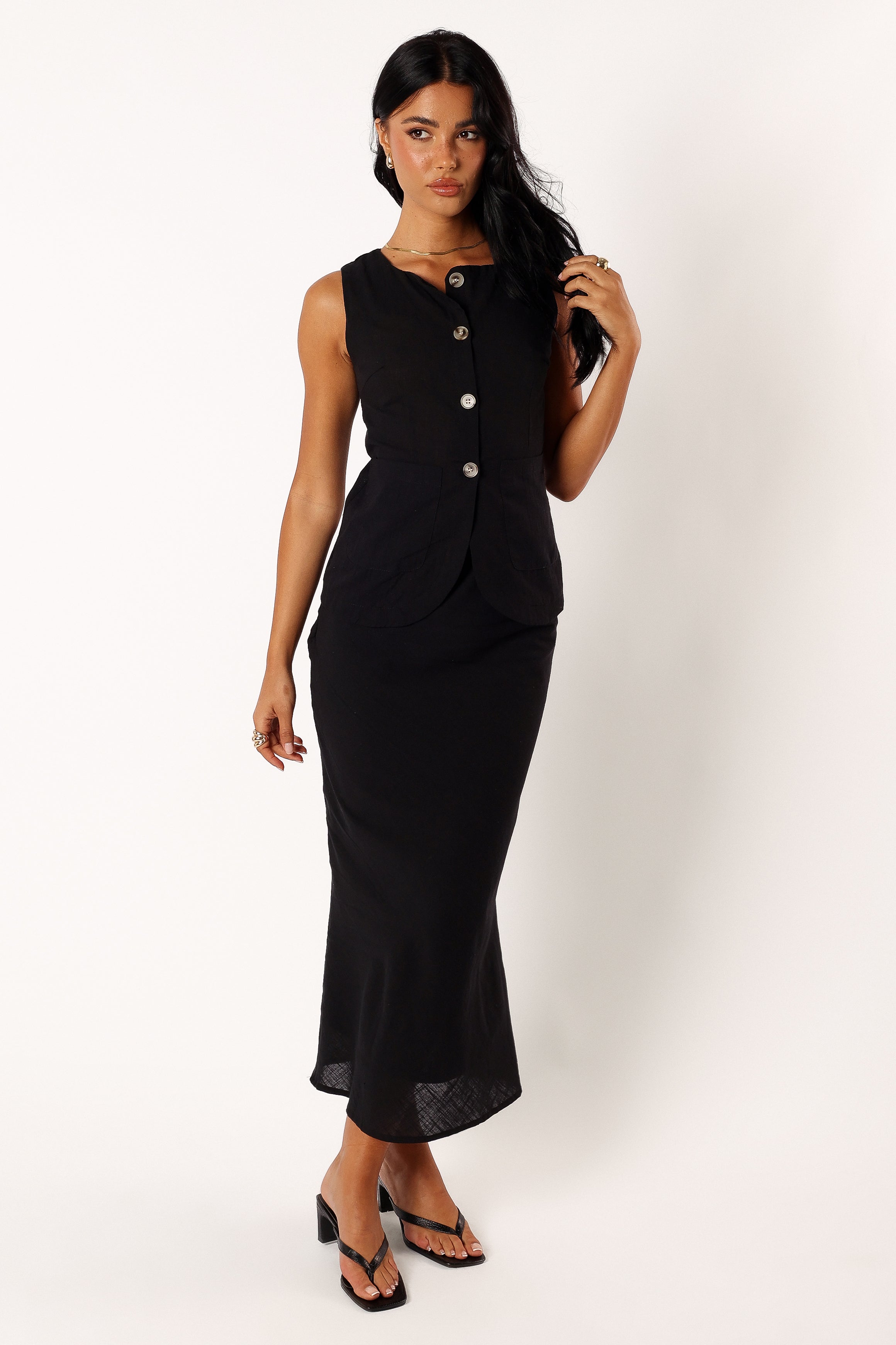 Peter — Monochrome Woven Two-Piece Set | Sharp Tailored Fit | Polished Casual