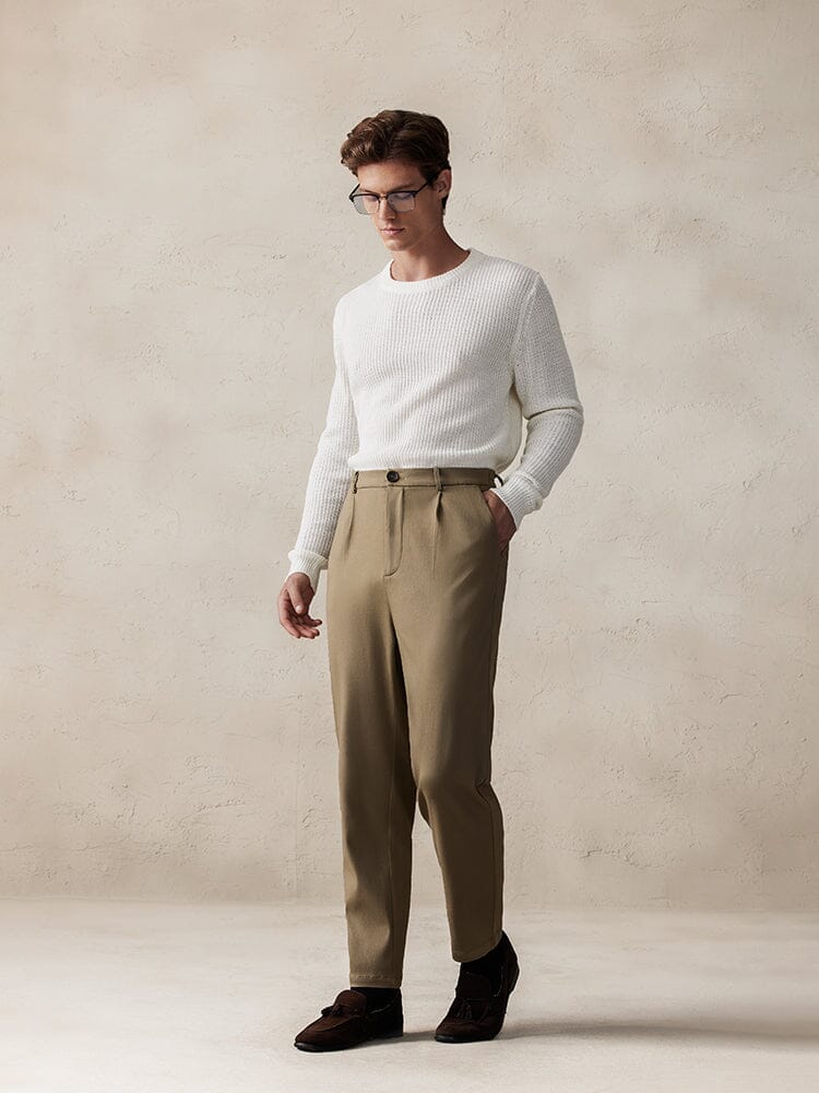 Premium Woven Suit Trousers — Men's | Tailored Fit | Polished Everyday