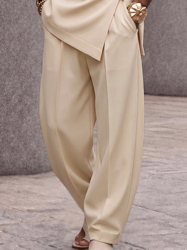 Button Sleeveless Top & Pants Set — Men's | Relaxed Fit | Clean Summer Essential