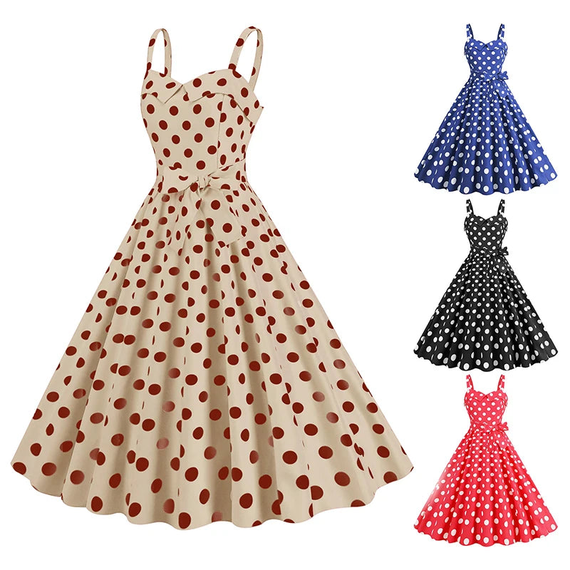 Plaid Strap Swing Woven Dress — Women's | Full Skirt Silhouette | Playful Pattern
