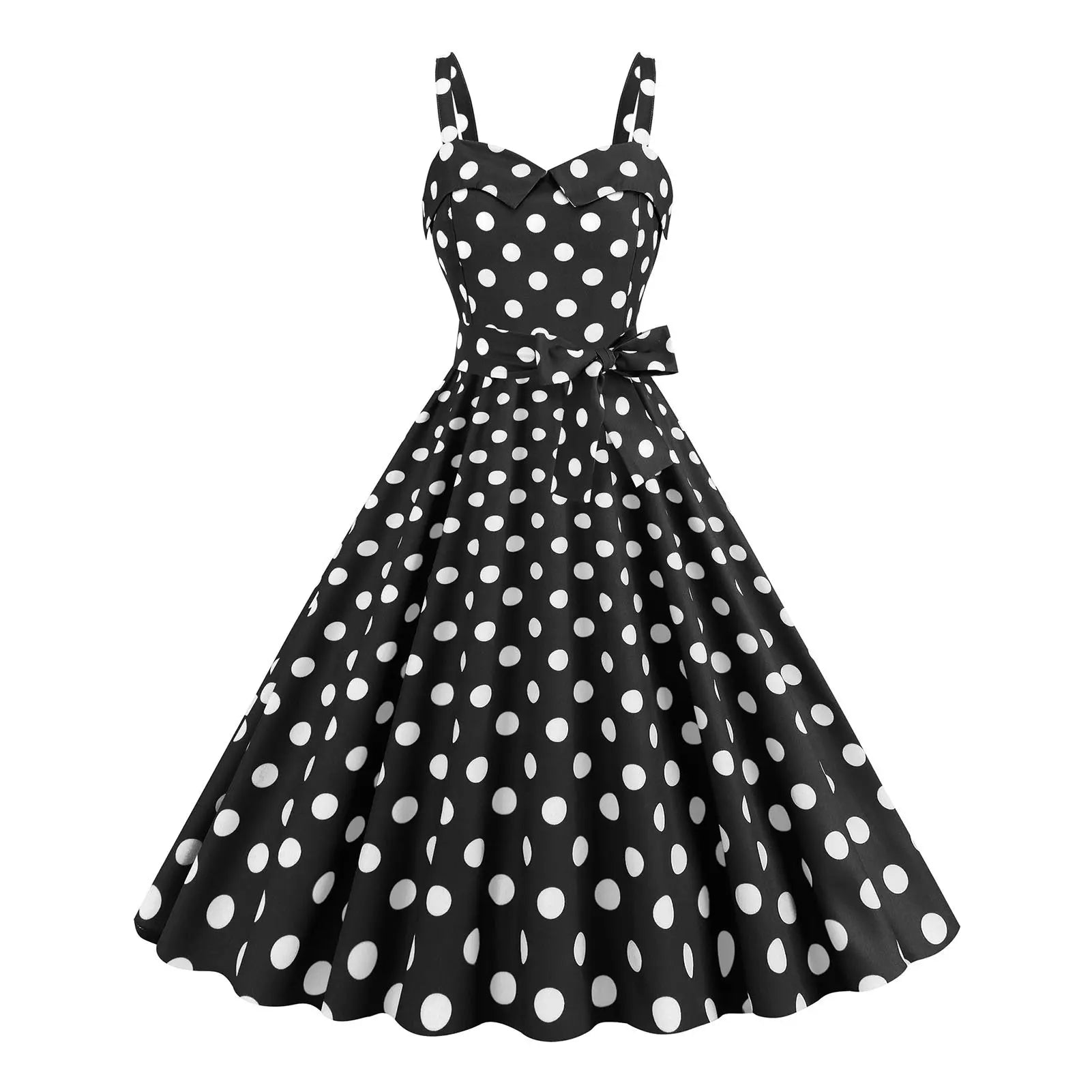 Plaid Strap Swing Woven Dress — Women's | Full Skirt Silhouette | Playful Pattern