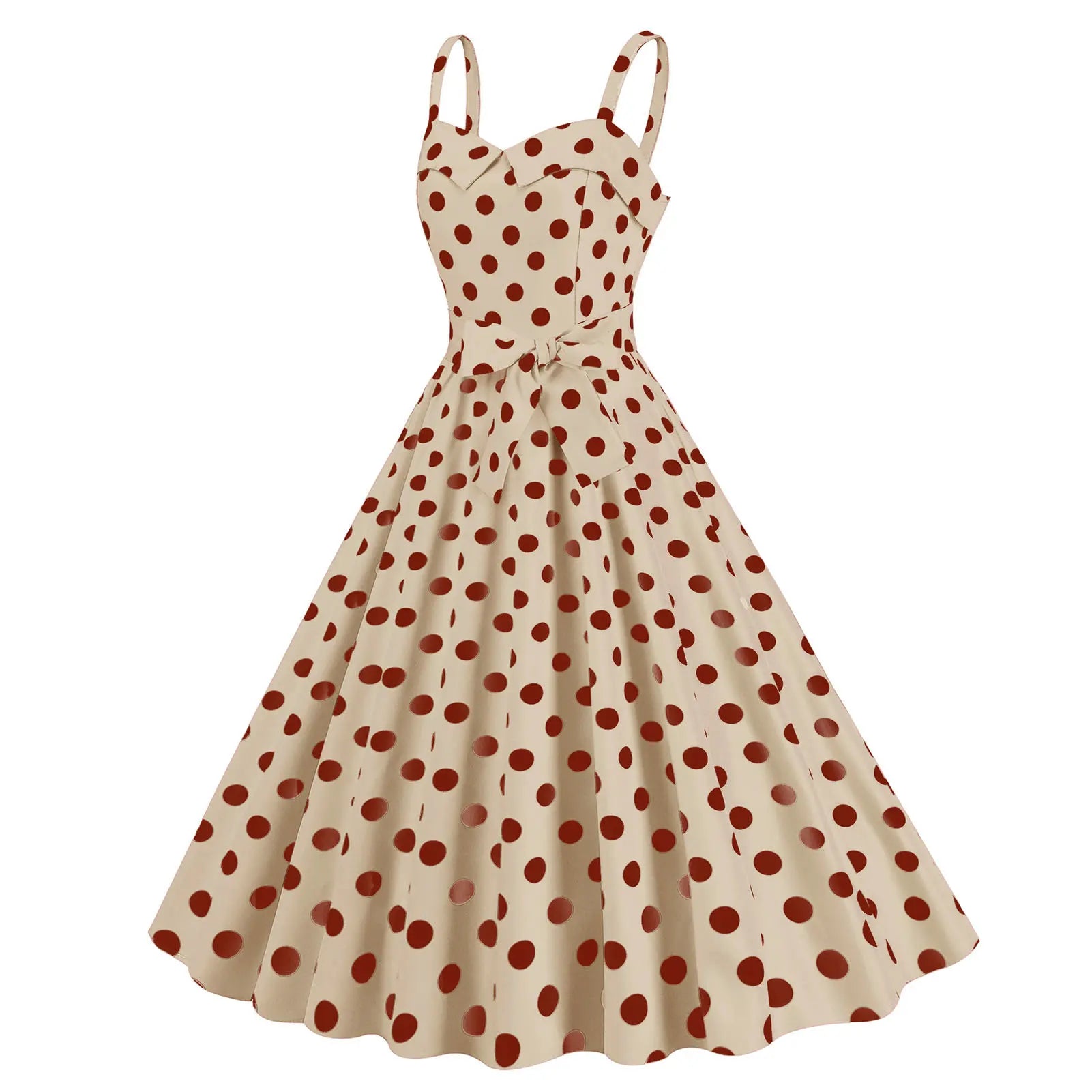 Plaid Strap Swing Woven Dress — Women's | Full Skirt Silhouette | Playful Pattern