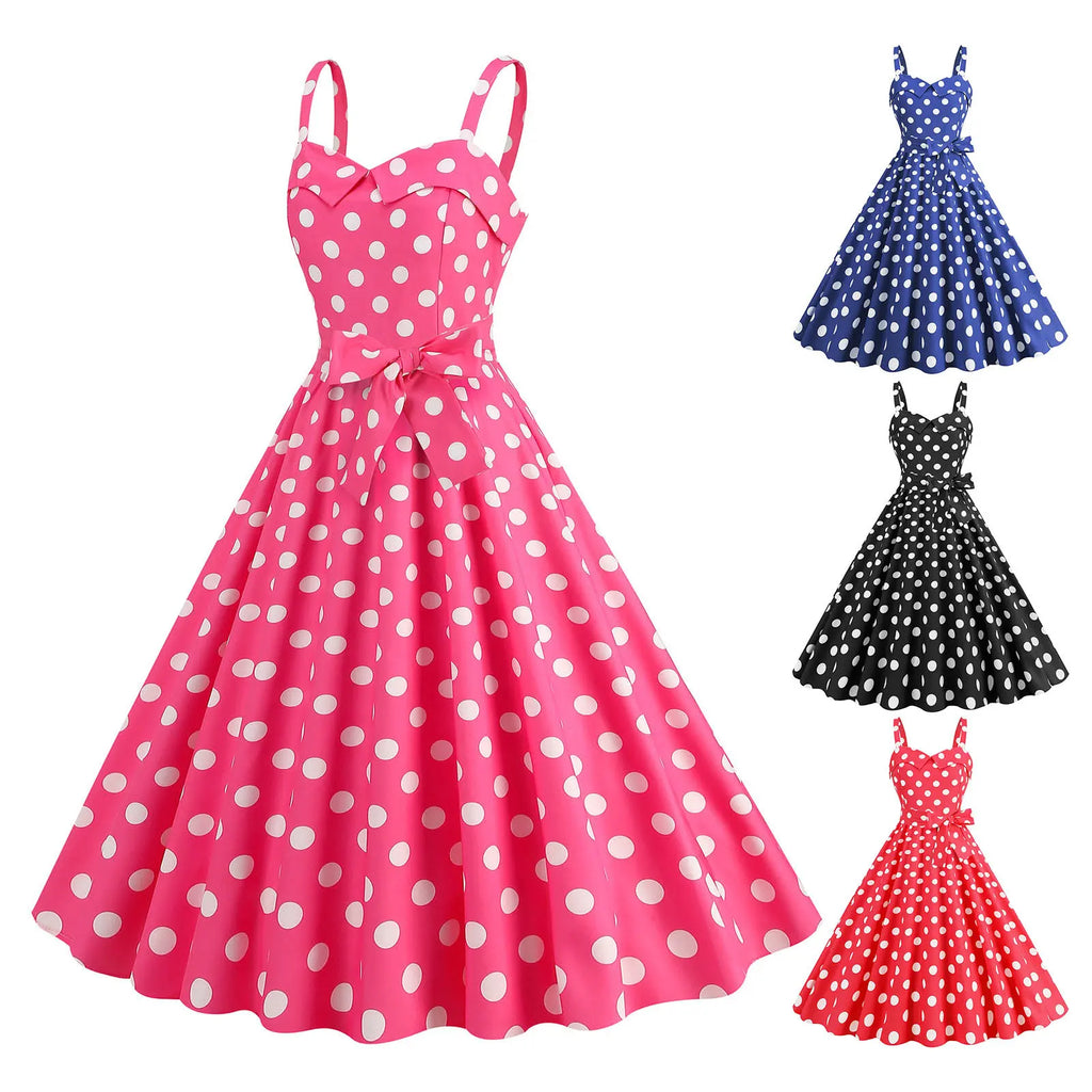 Plaid Strap Swing Woven Dress — Women's | Full Skirt Silhouette | Playful Pattern